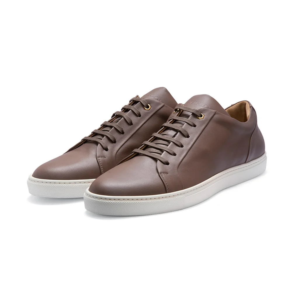 Vellum Leather Low-Top Sneaker