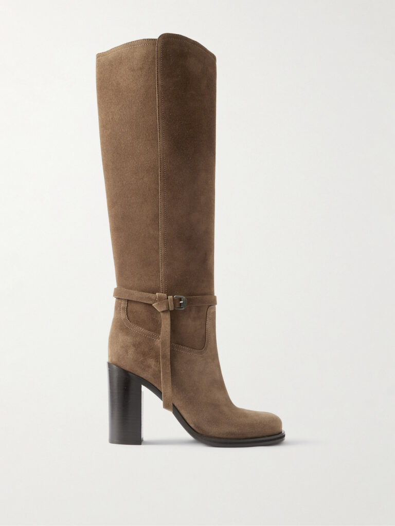 Brunello Cucinelli knee-high suede boots